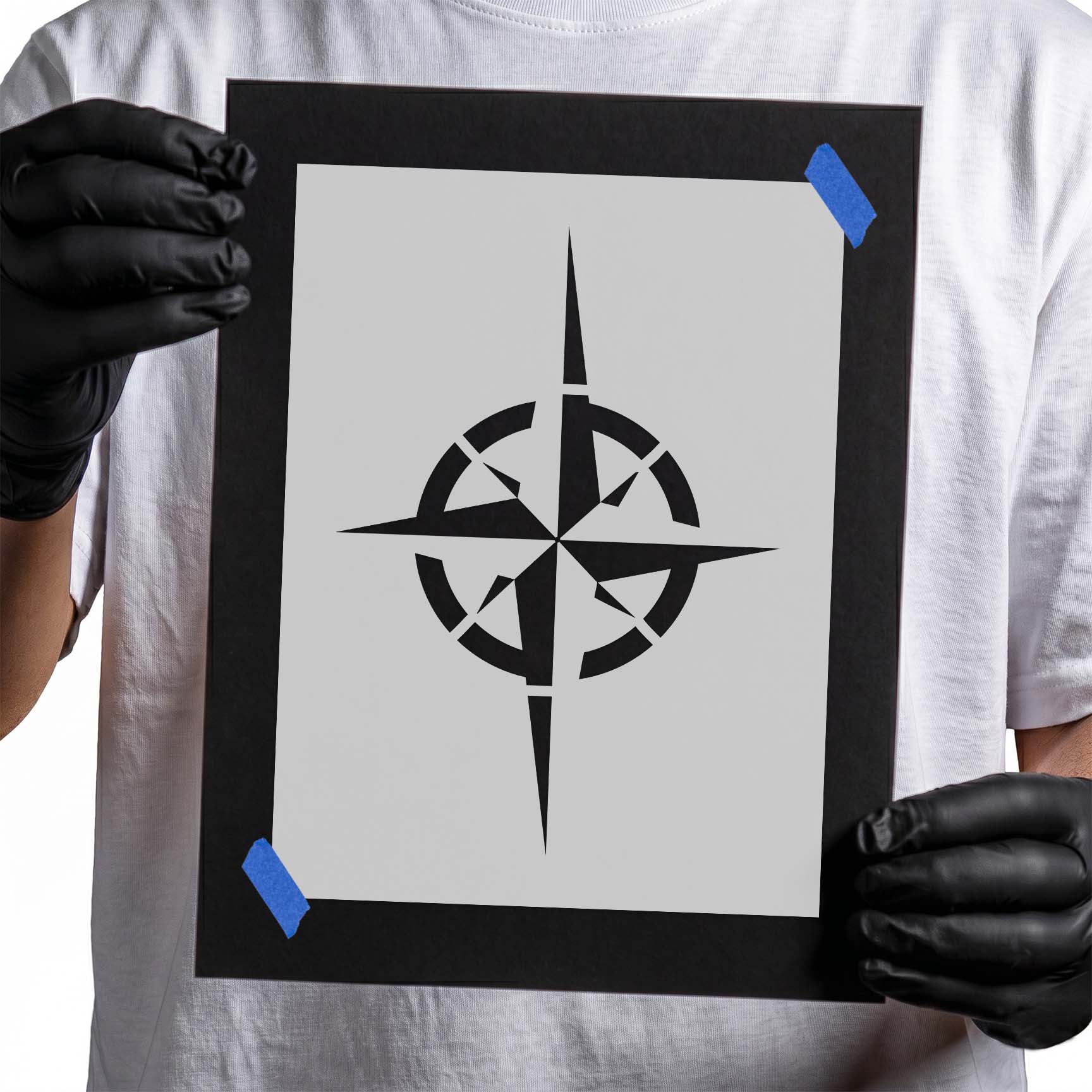 Compass Rose Stencil