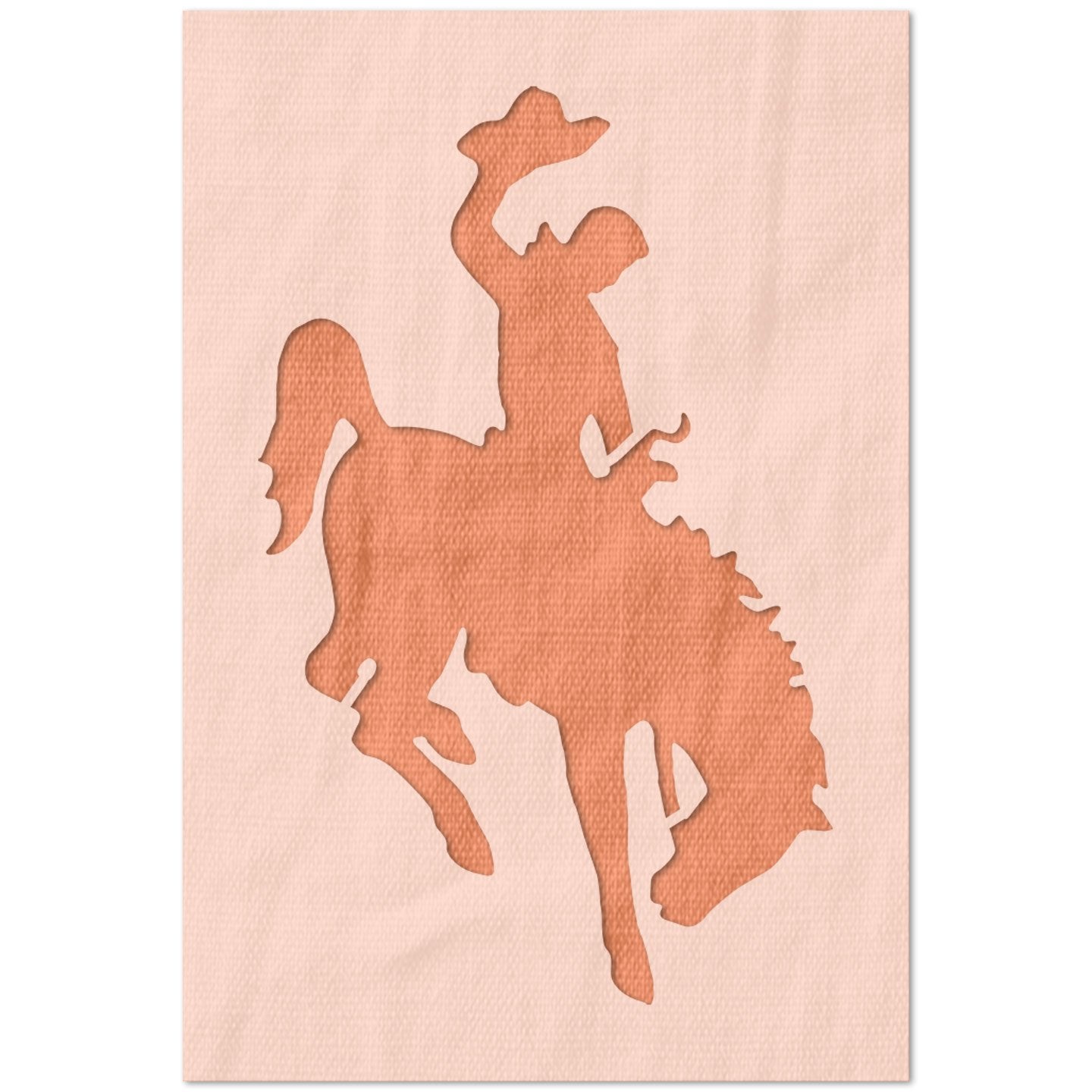 Cowboy on a Horse Stencil