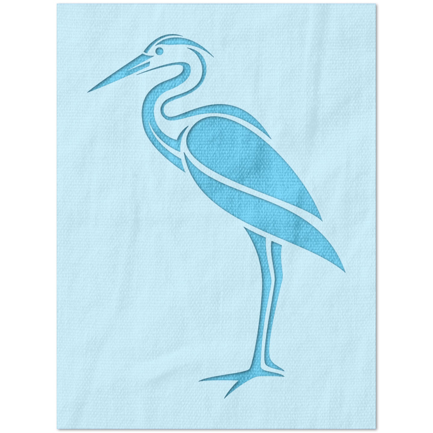 Great Blue Heron Stencil
