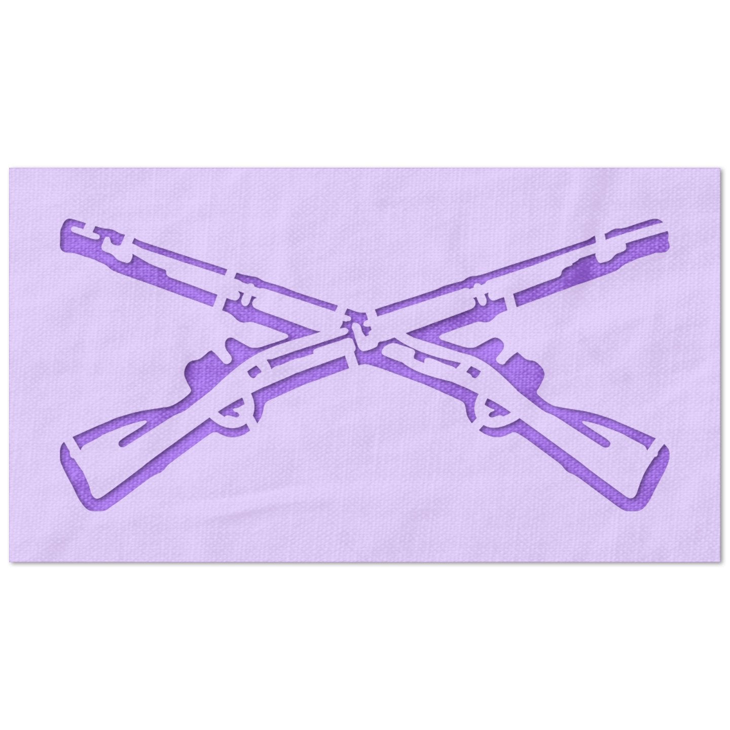 Crossed Rifles Stencil