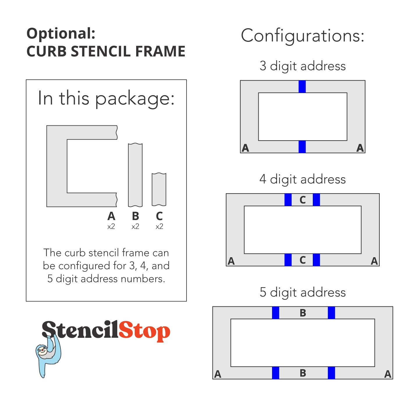 Curb Painting Frame Configurations