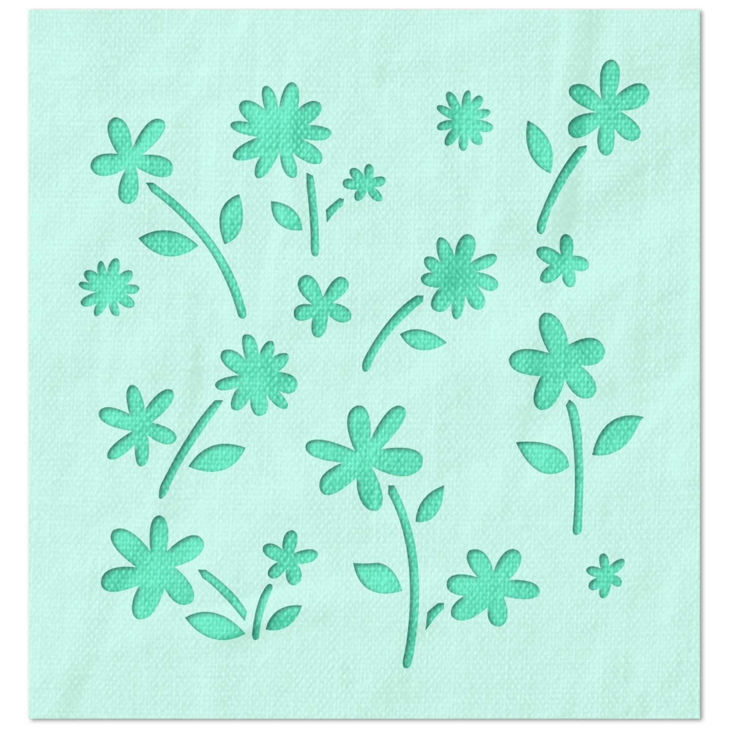 Daisy Pattern Stencil
