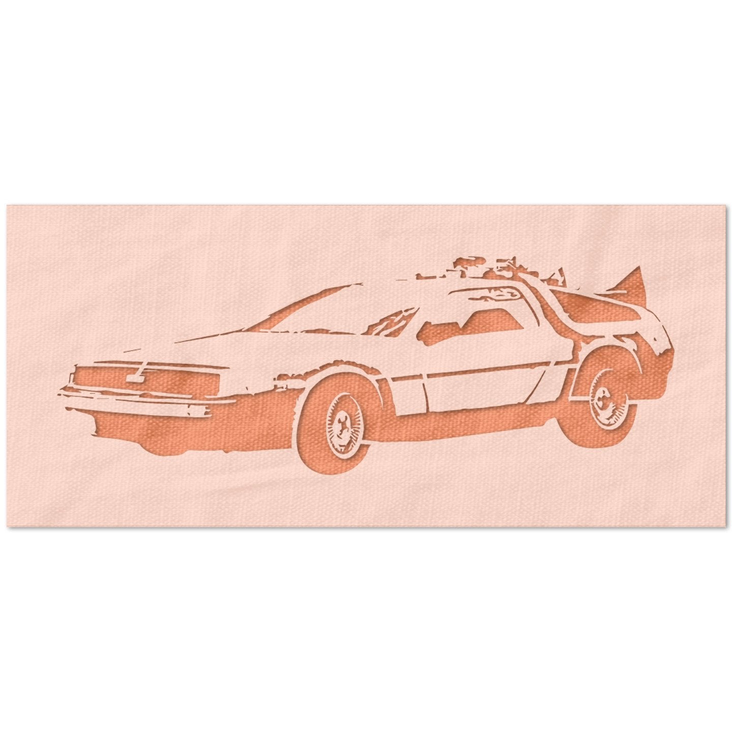 Delorean Car Stencil