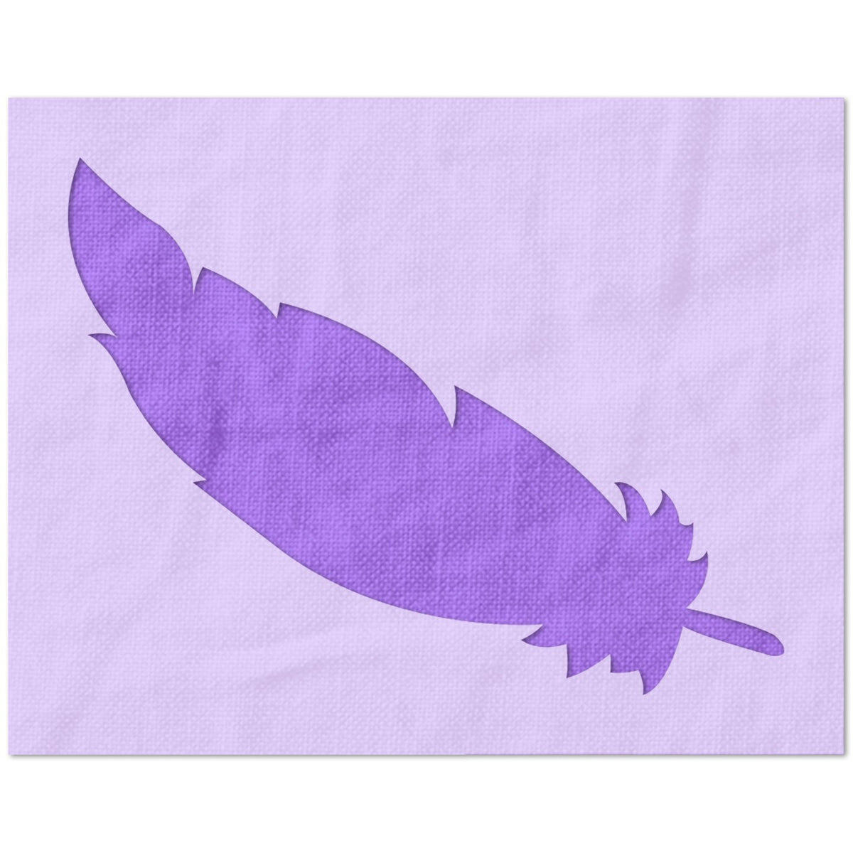 Diagonal Feather Stencil