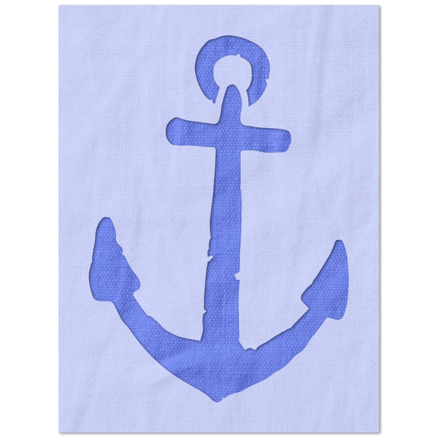 Distressed Anchor Stencil