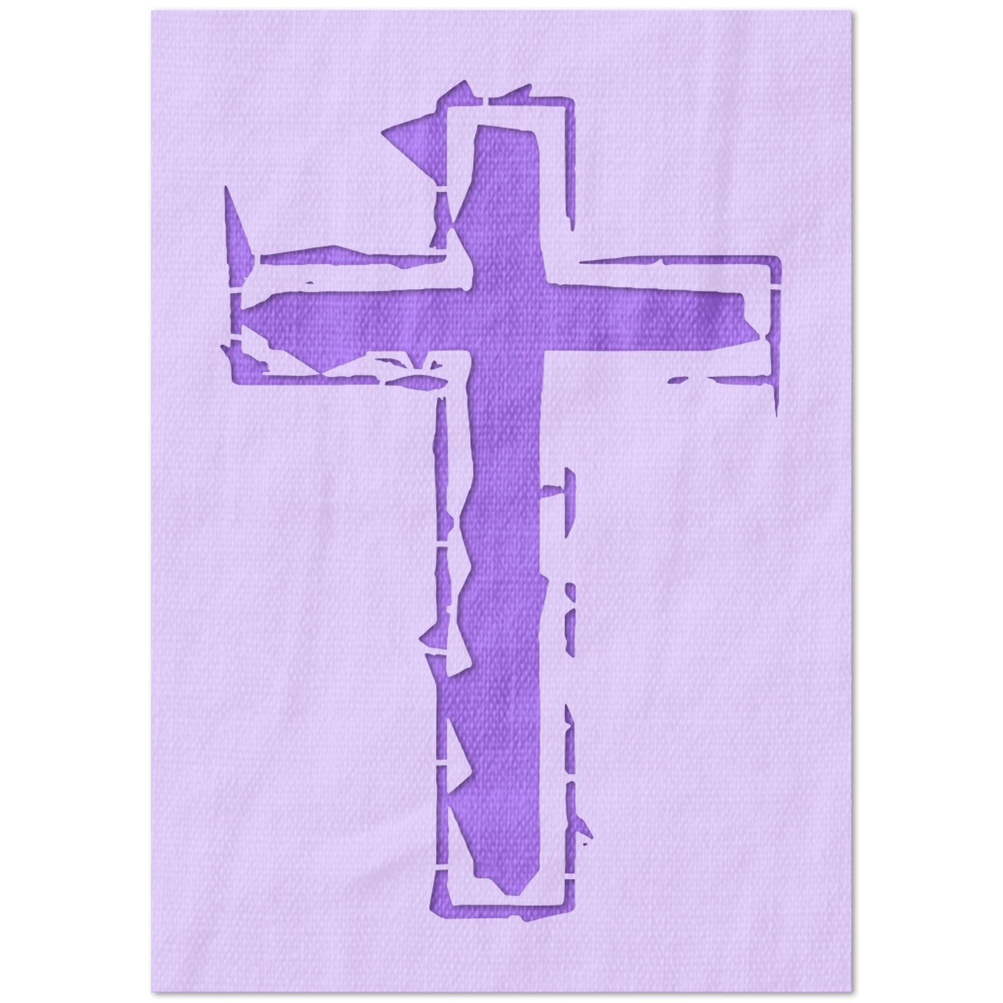 Distressed Cross Stencil