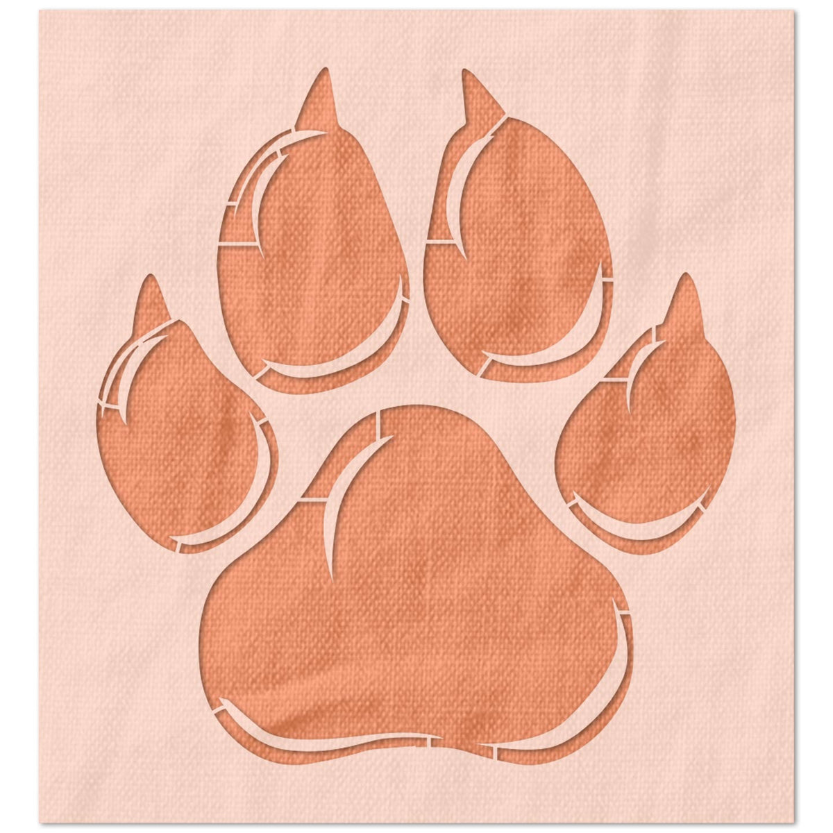Dog Paw Print Stencil | Stencil Stop dog-paw-print-stencil-stencil-stop