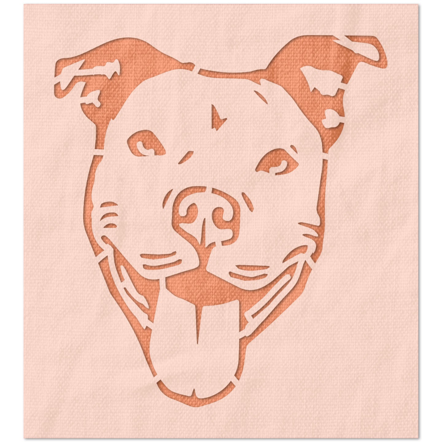 Dog Face Stencil