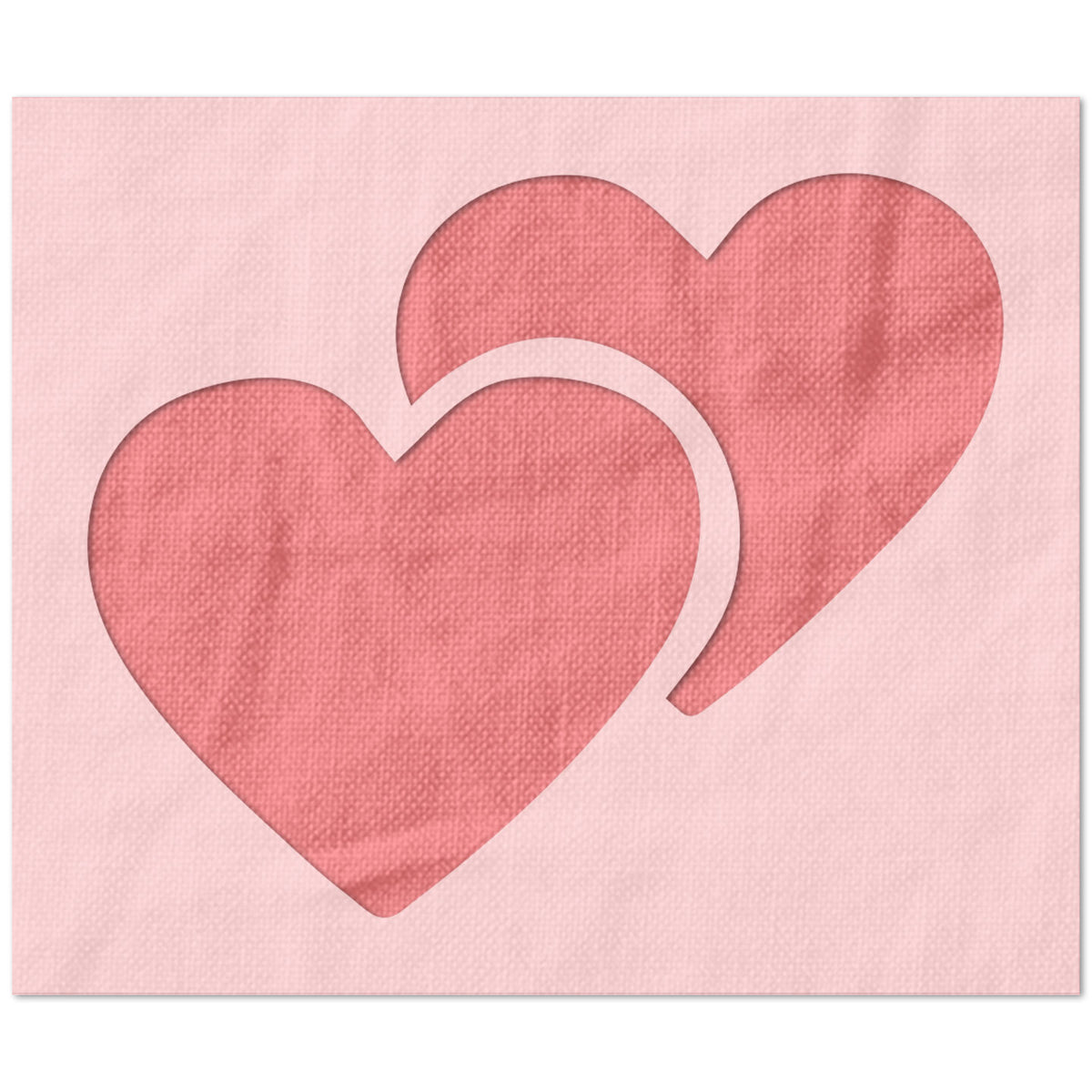 Double Hearts Stencil