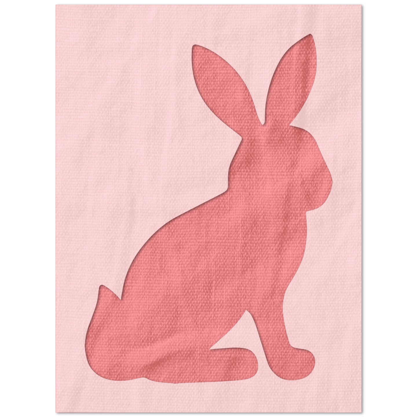 Sitting Easter Bunny Stencil