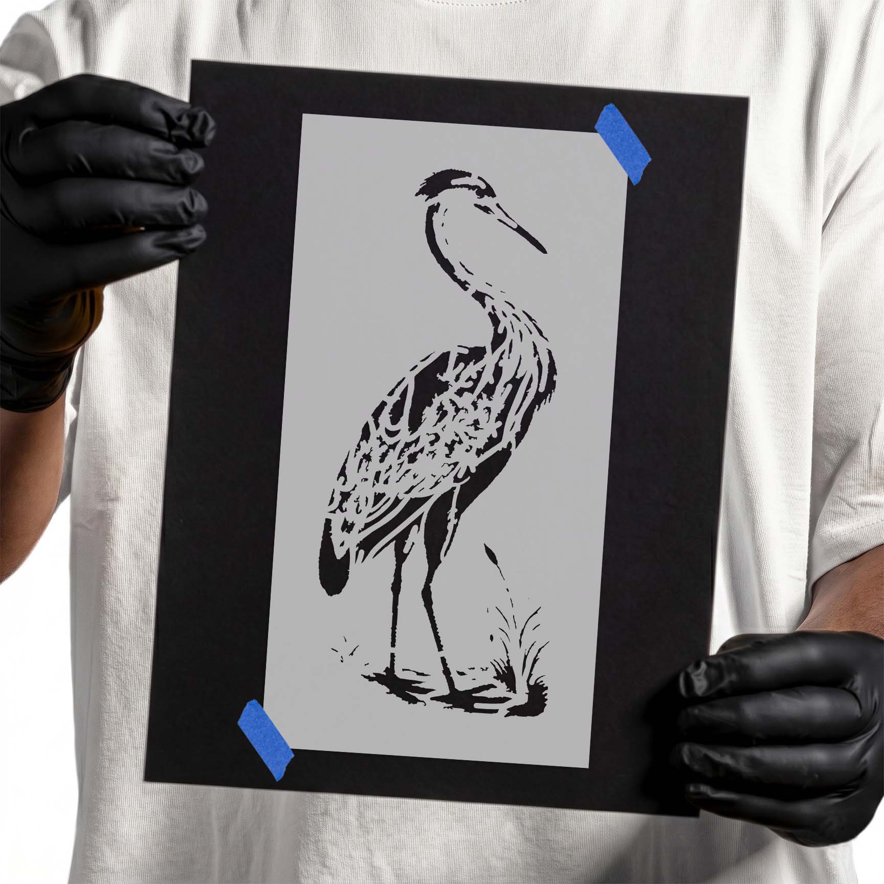 Egret Stencil
