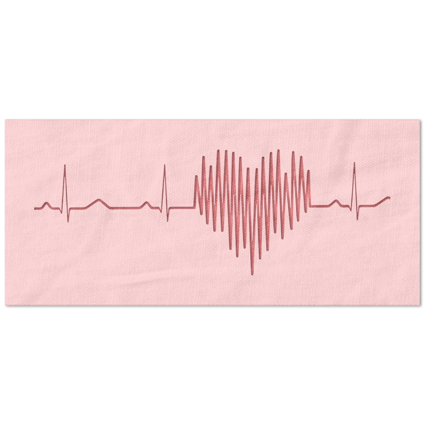 EKG Heart Stencil