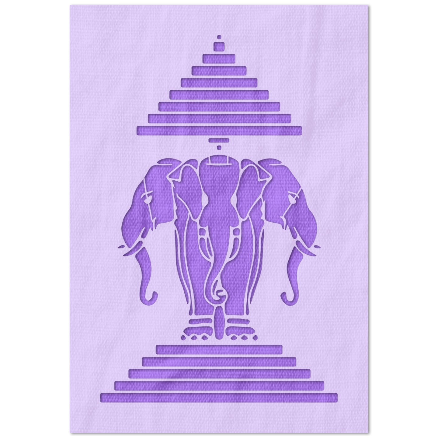 Elephant Temple Stencil