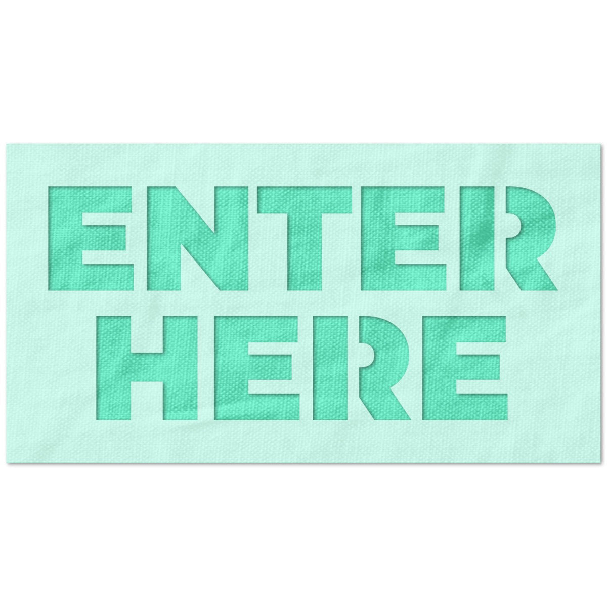 Enter Here Direction Flow Signage Stencil