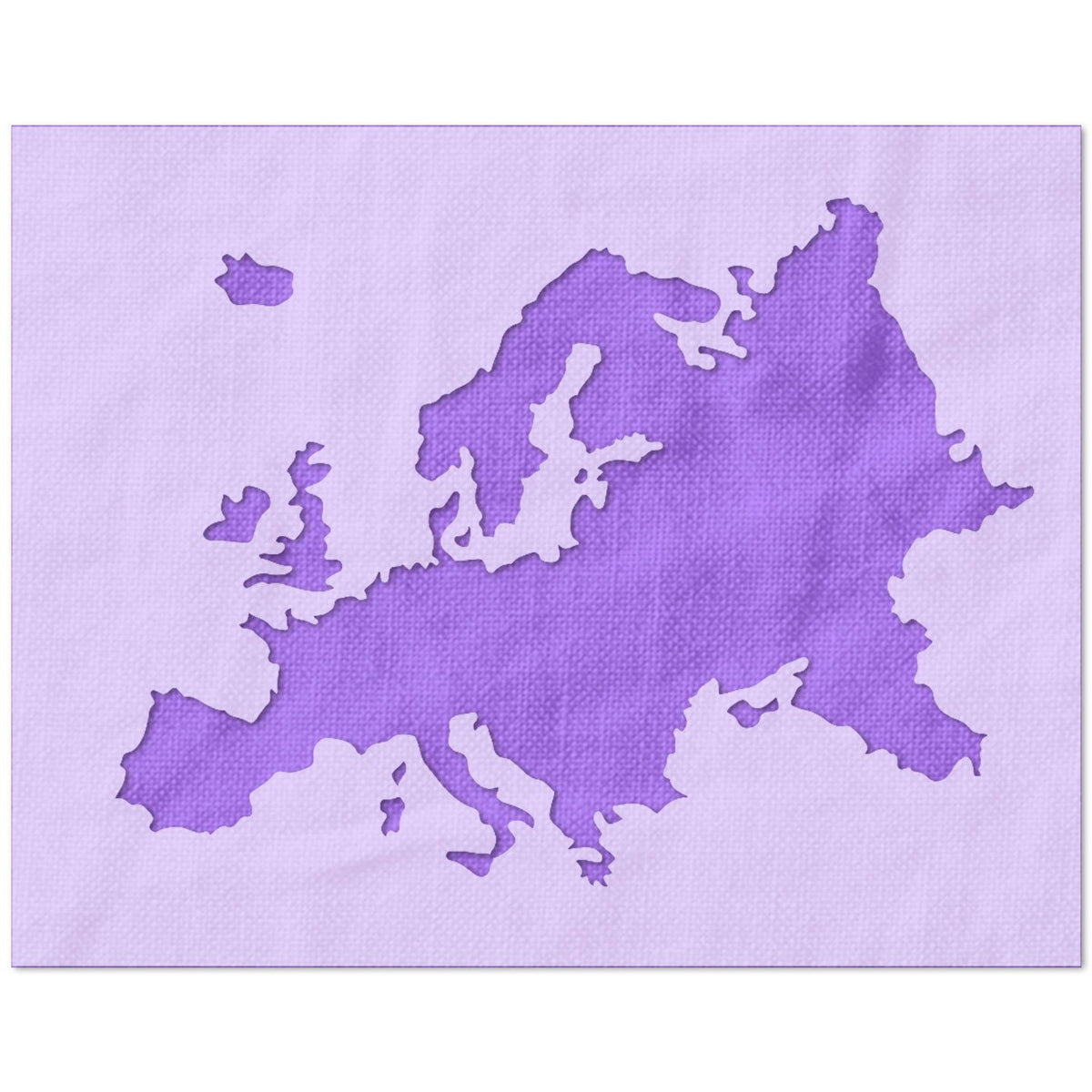 Europe Shape Stencil