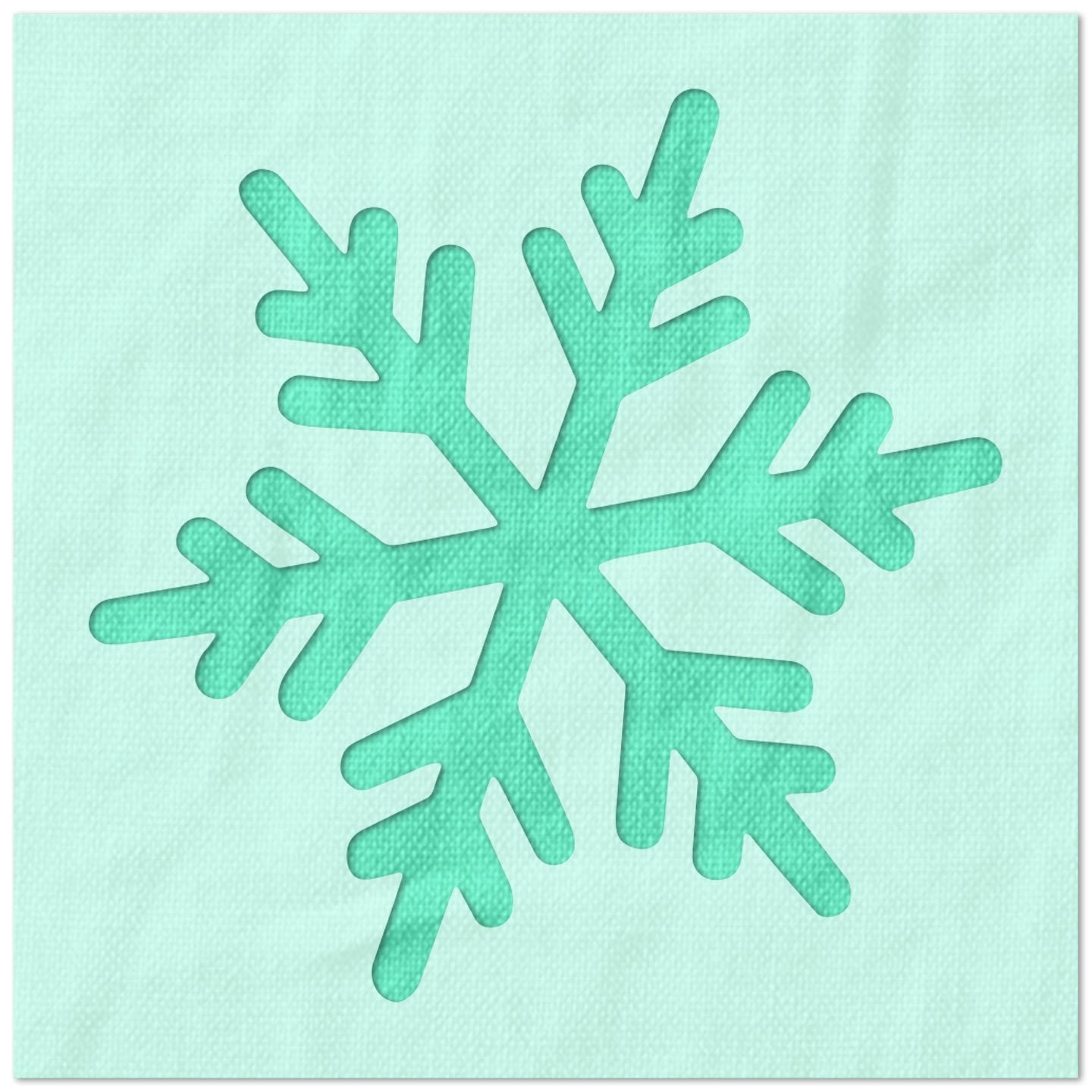 Falling Snowflake Stencil