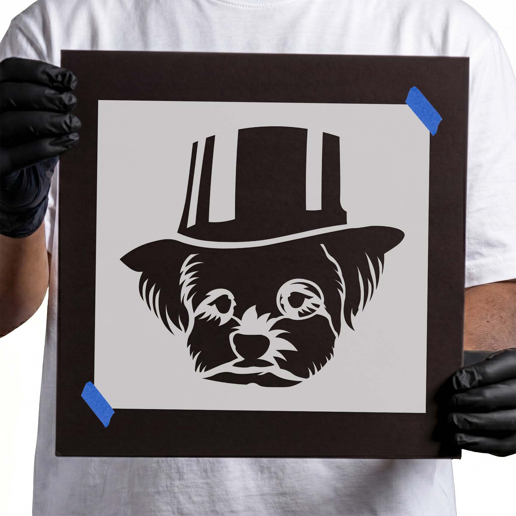 Fancy Dog Stencil