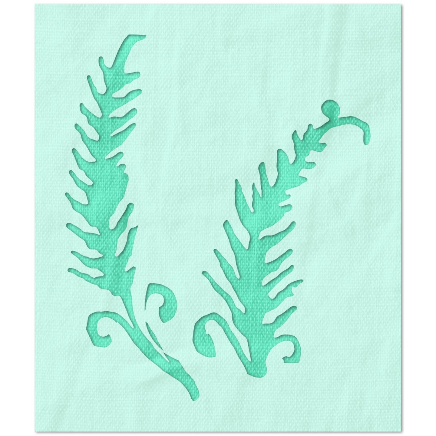 Fiddlehead Ferns Stencil