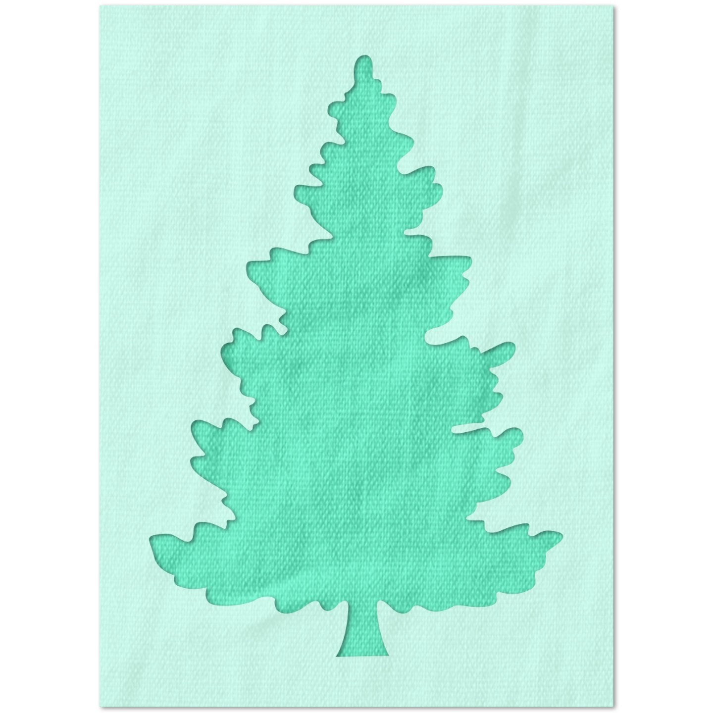 Fir Christmas Tree Stencil