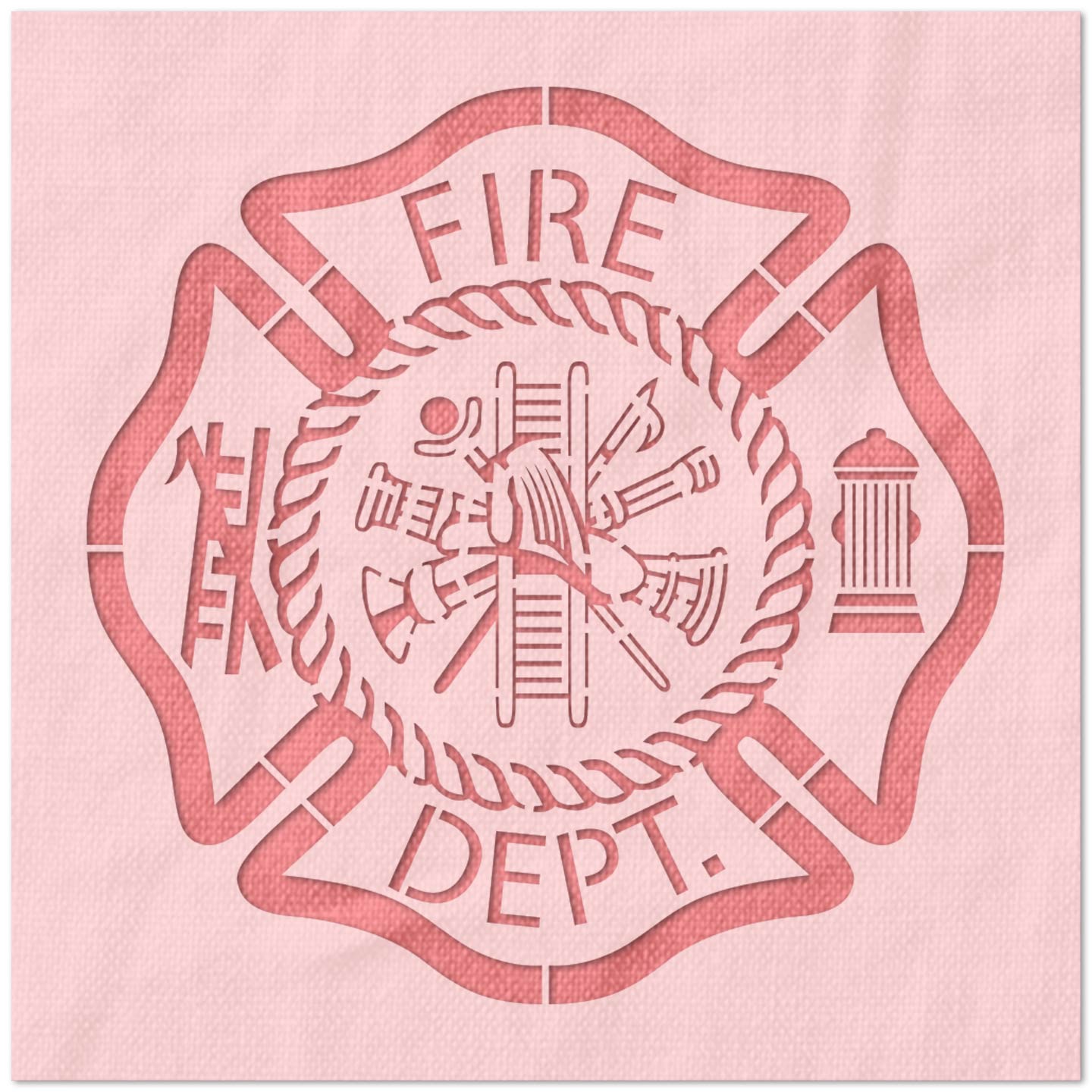 Fire Department Symbol Stencil