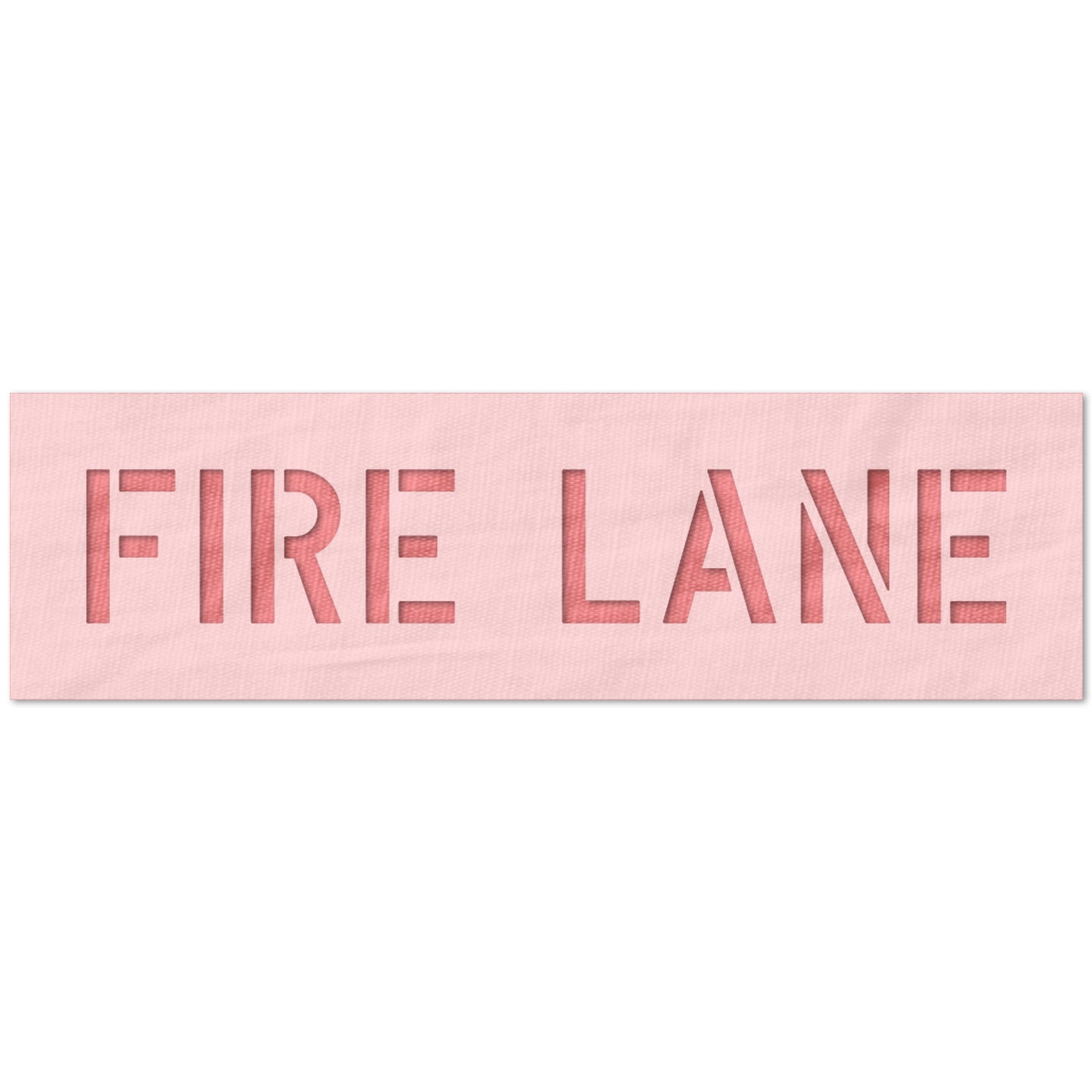 Fire Lane Stencil