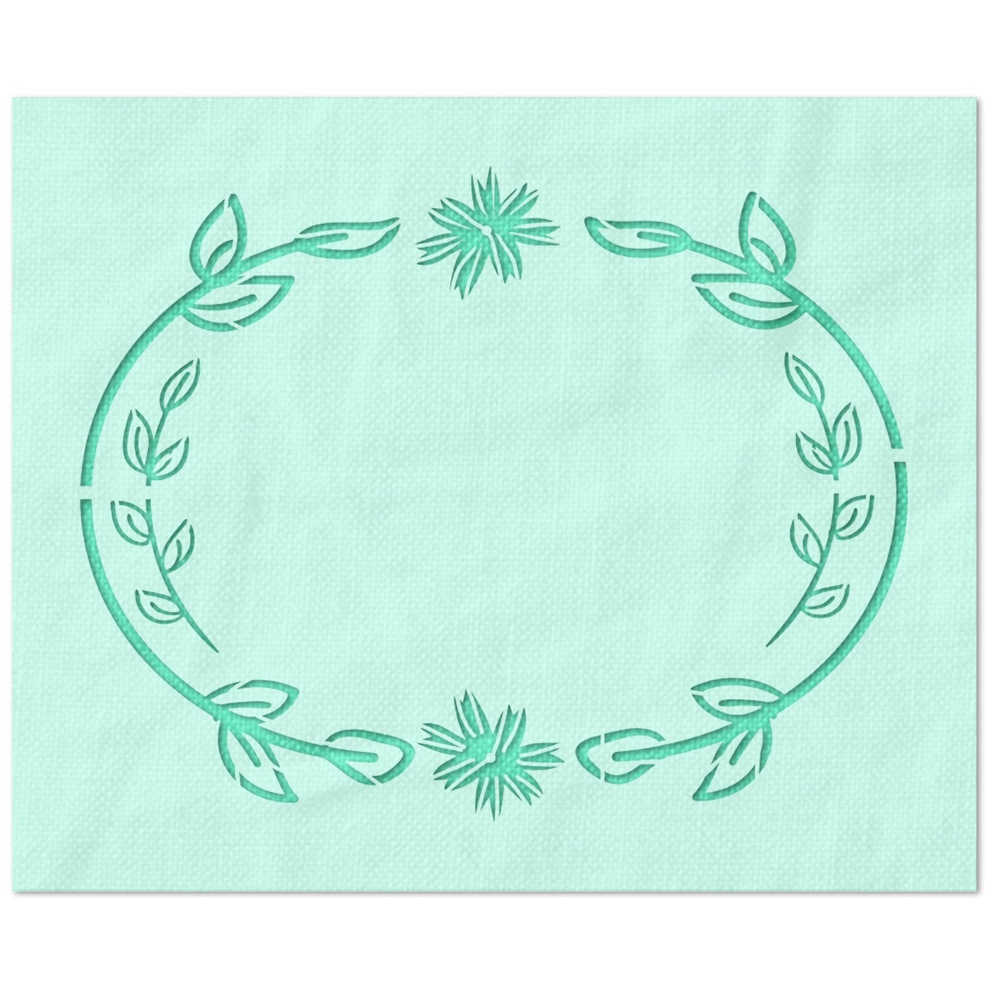 Floral Frame Stencil