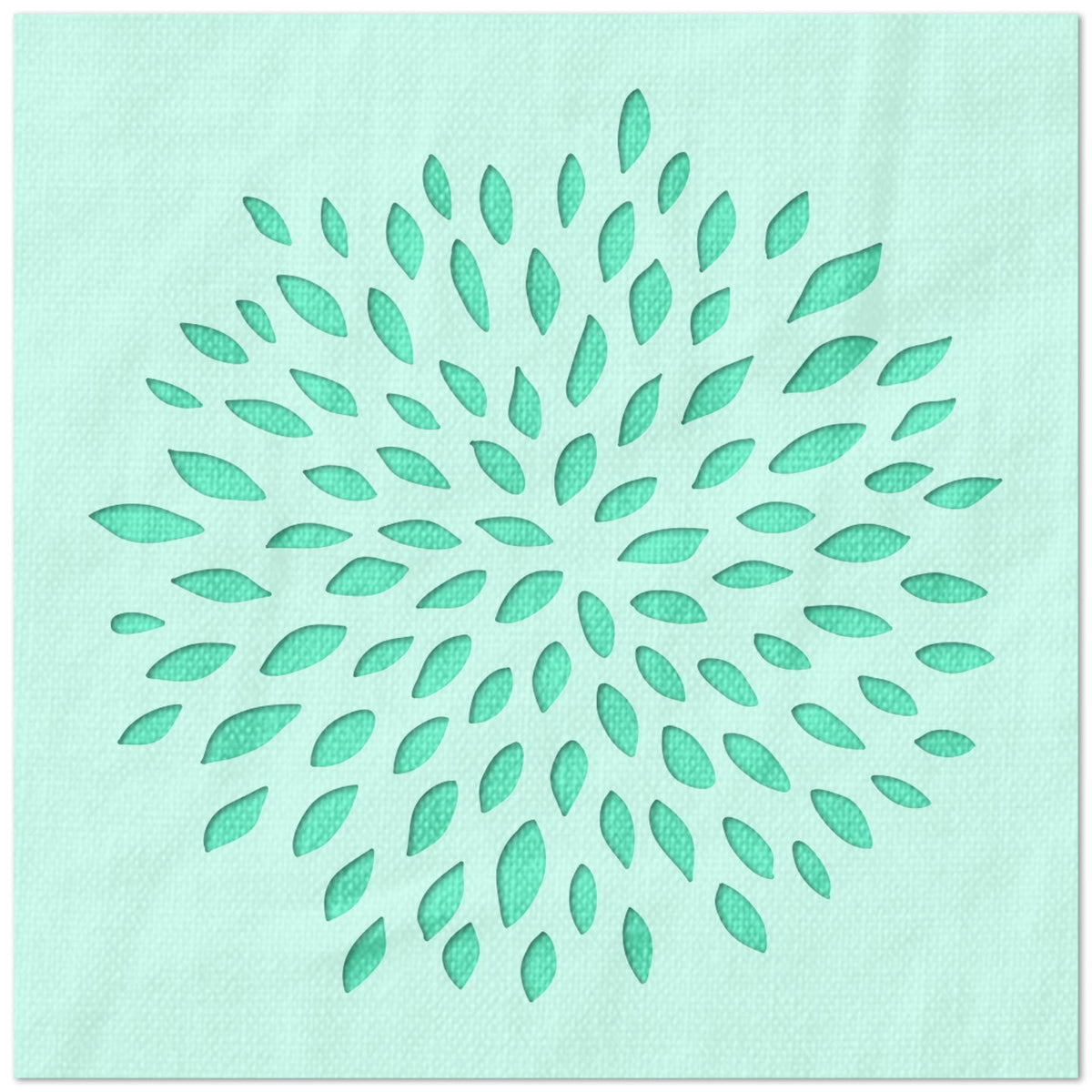Floral Interior Design Stencil