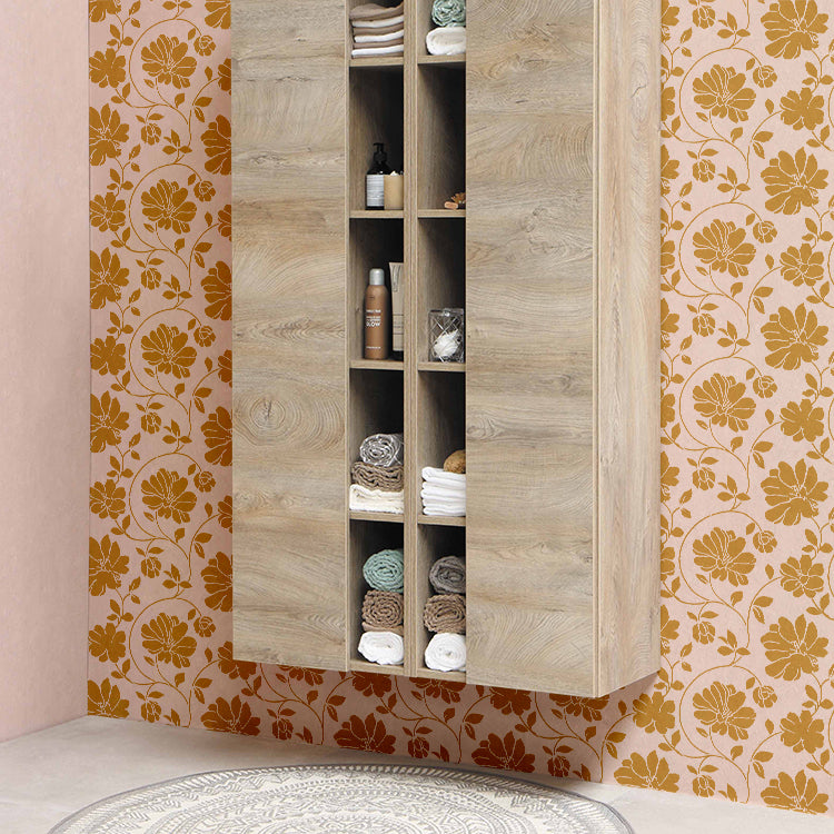 Floral Interior Pattern Stencil