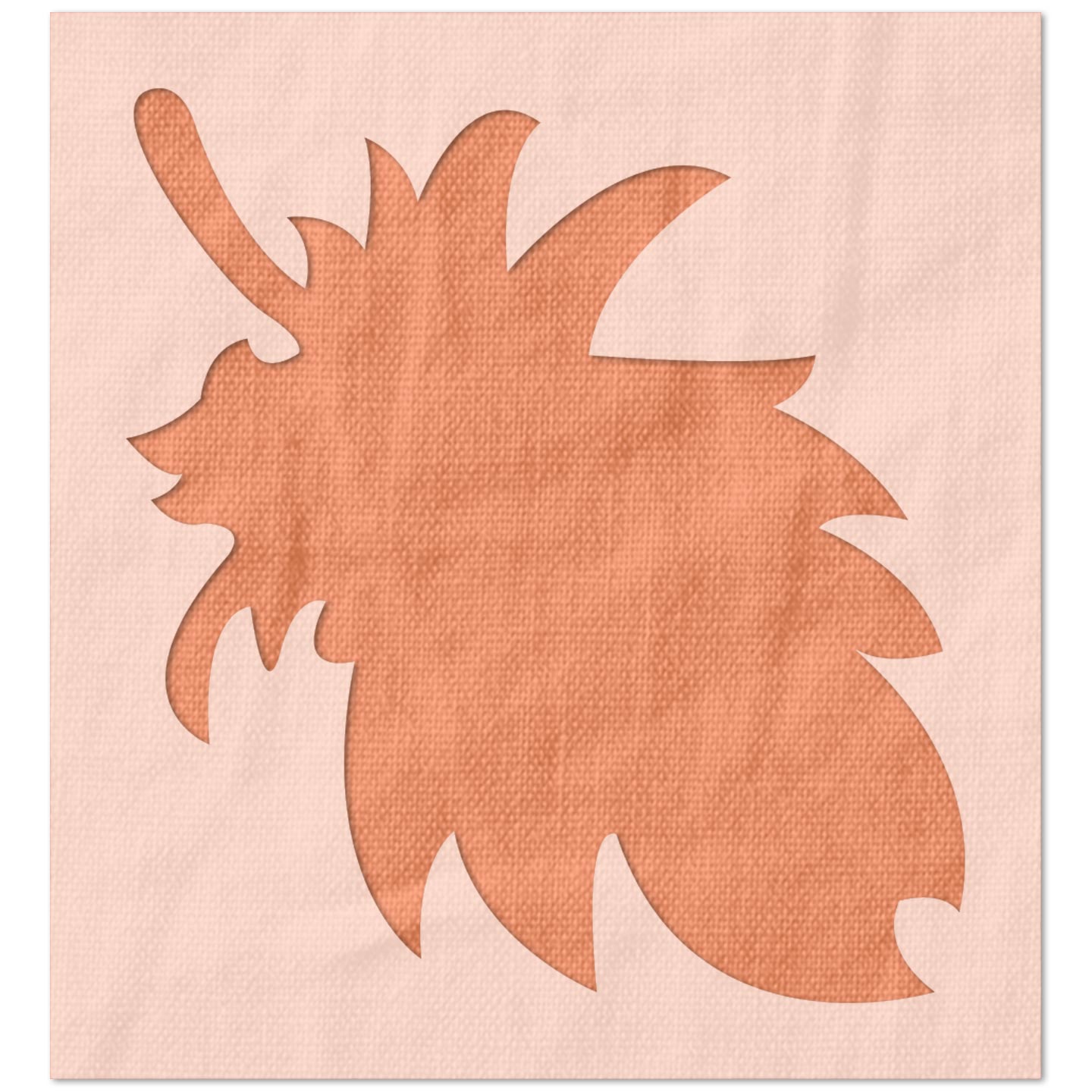 Fluffy Feather Stencil