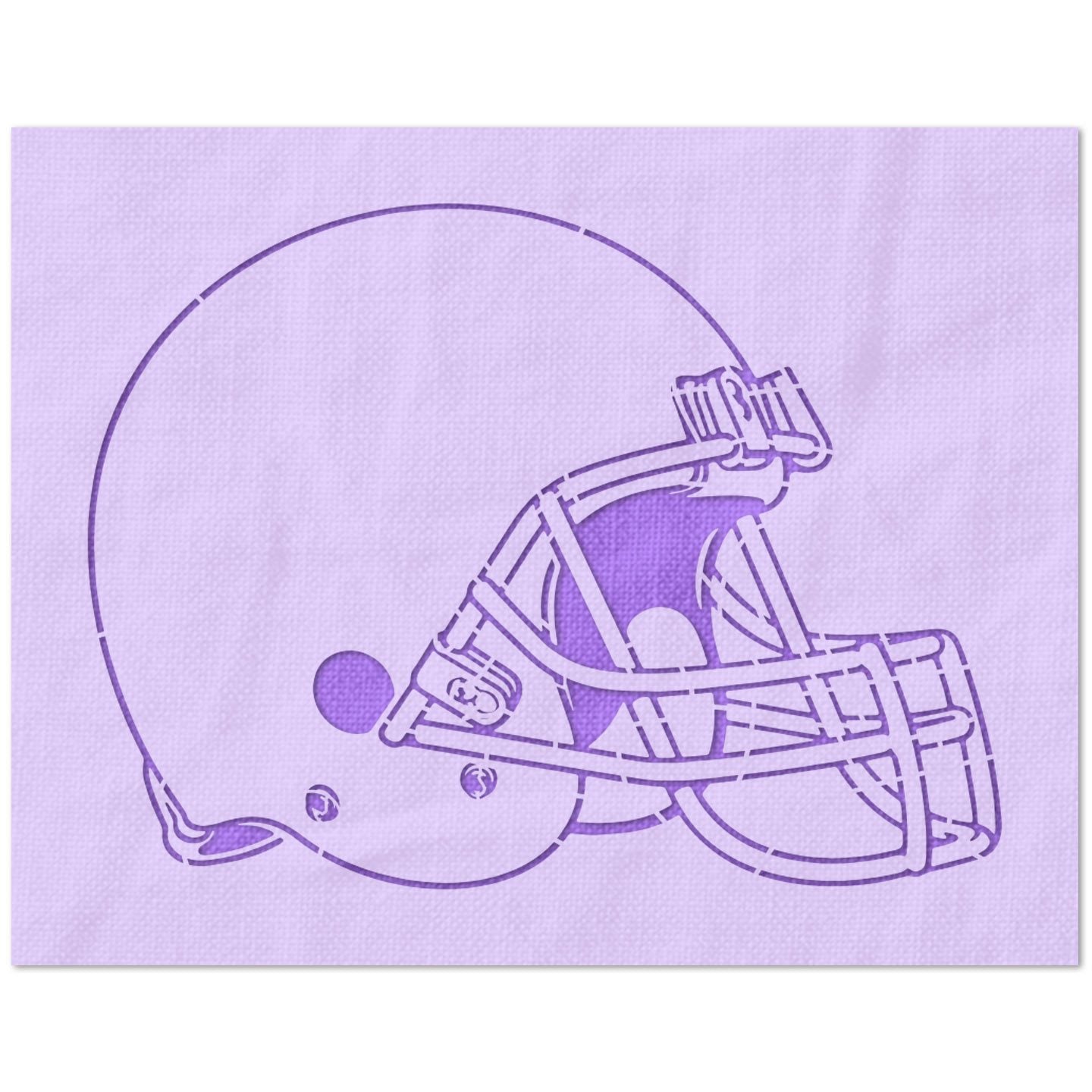 Football Helmet Stencil