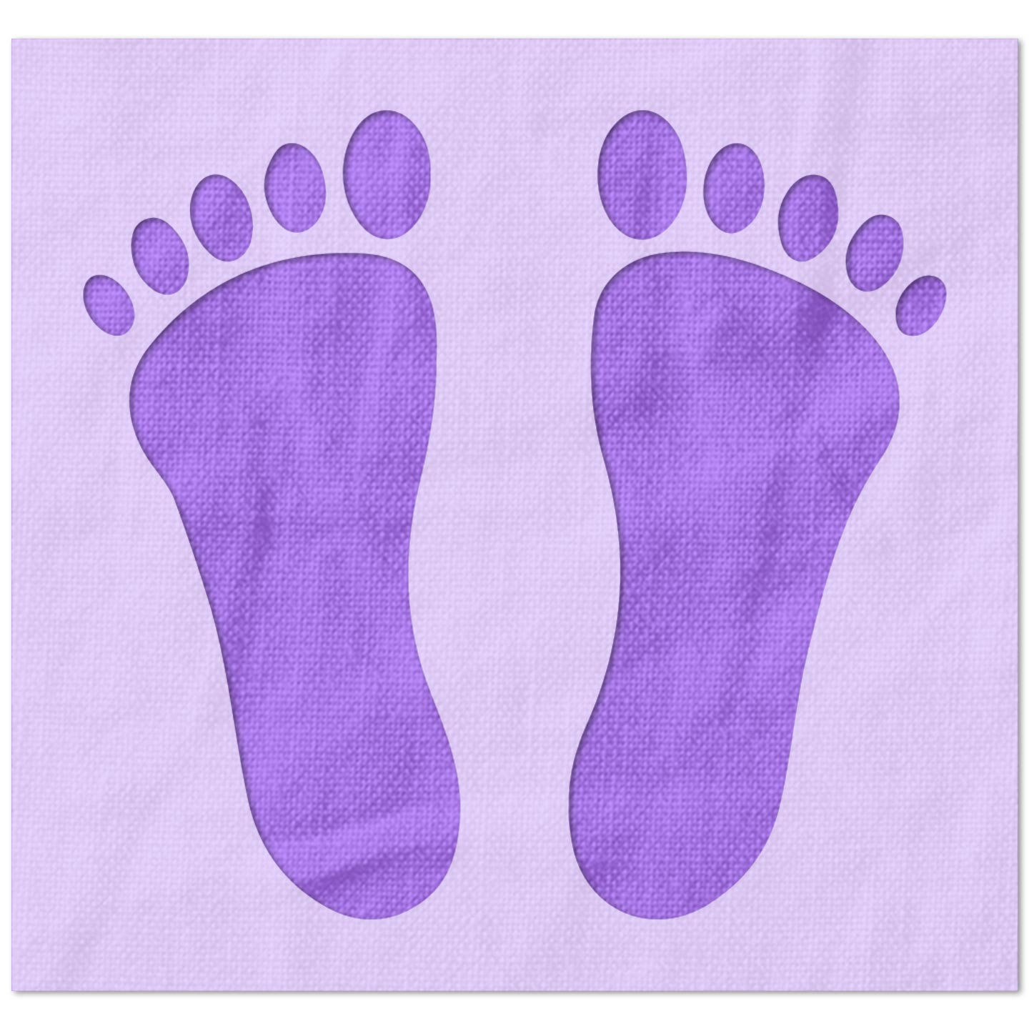 Footprints Stencil