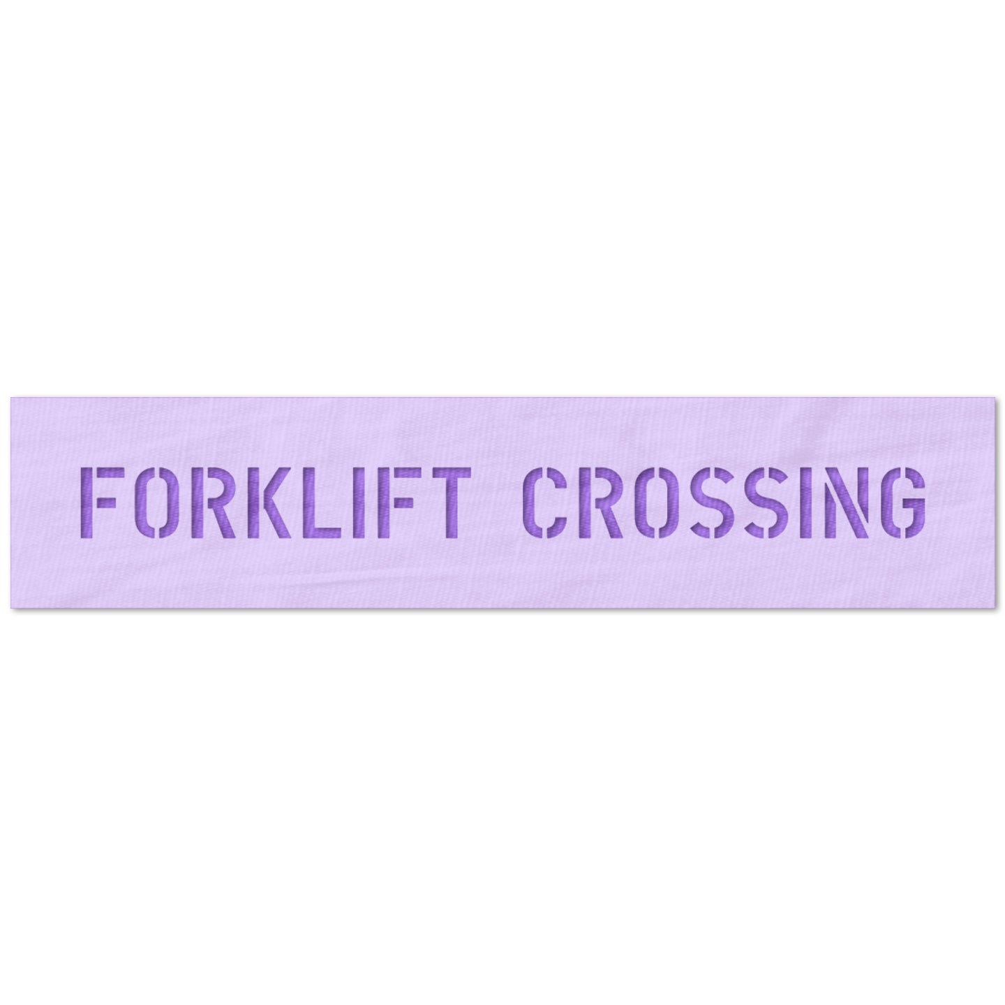 Forklift Crossing Stencil