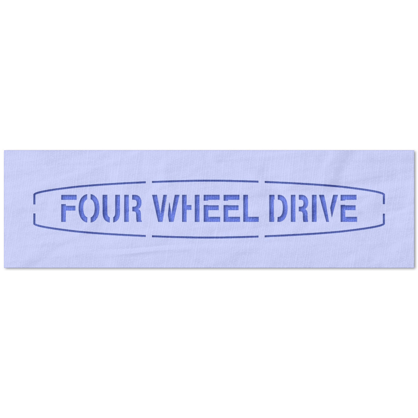 Four Wheel Drive Stencil