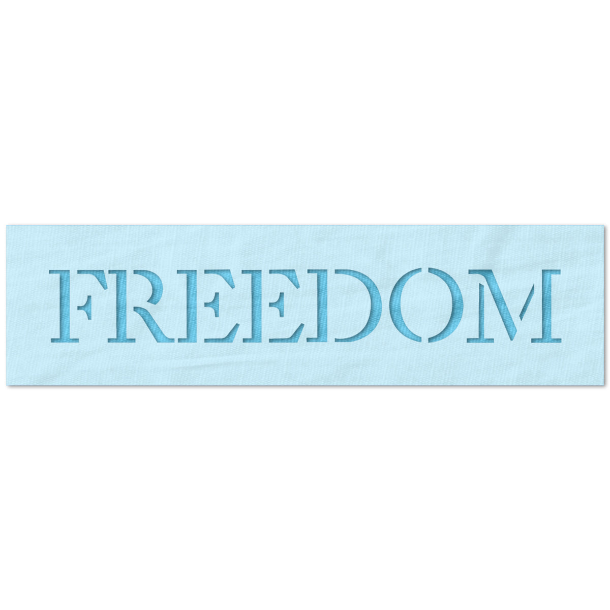 Freedom Text Stencil