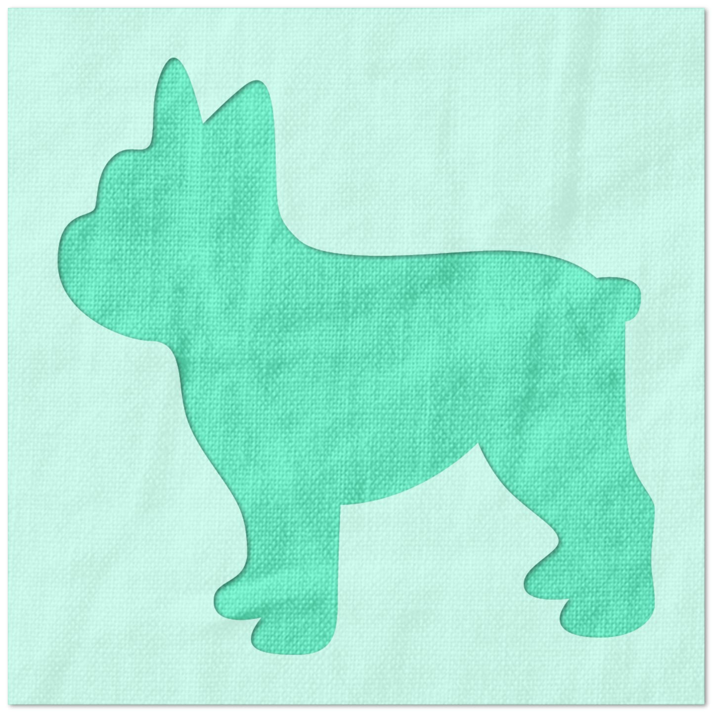 French Bulldog Stencil