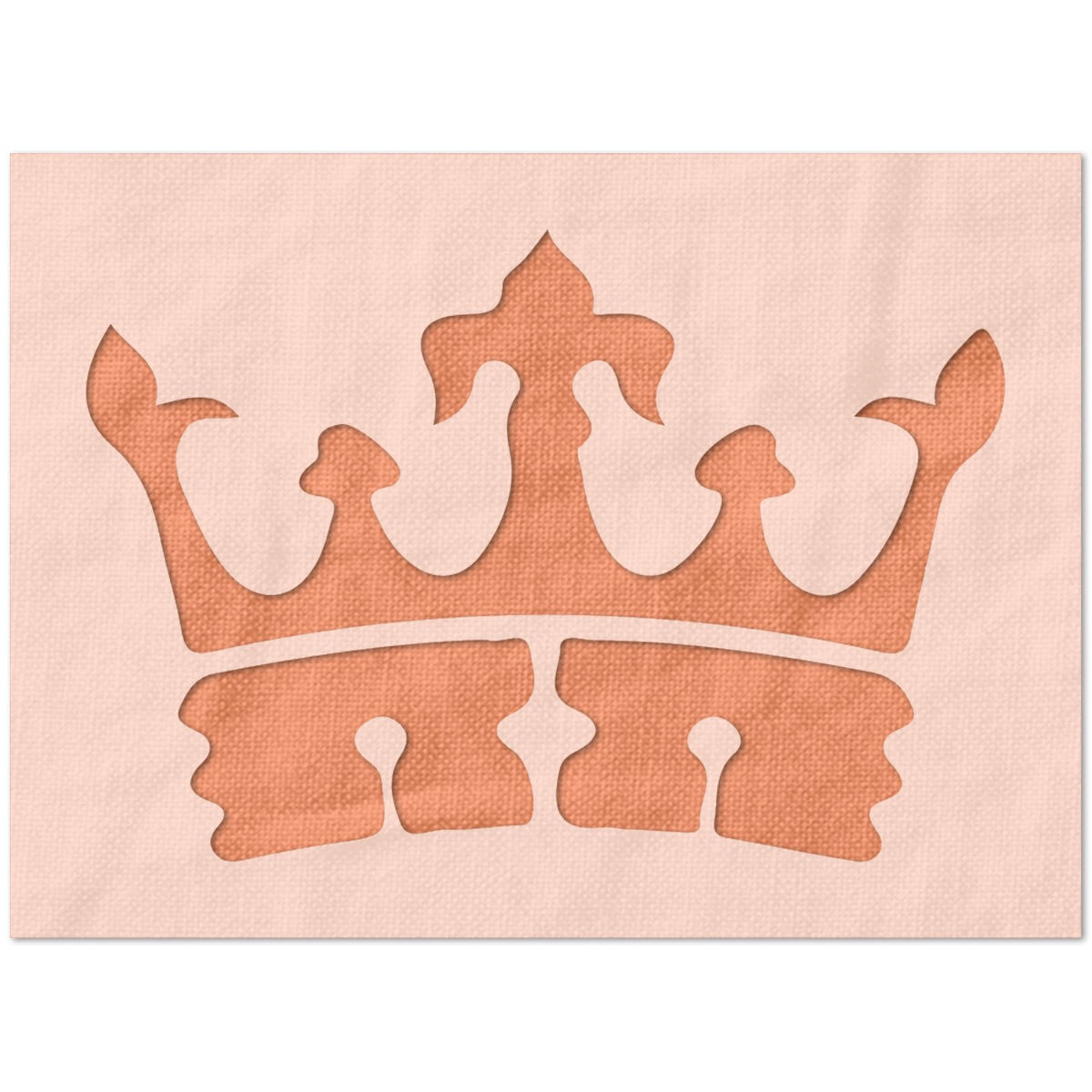 French Crown Stencil