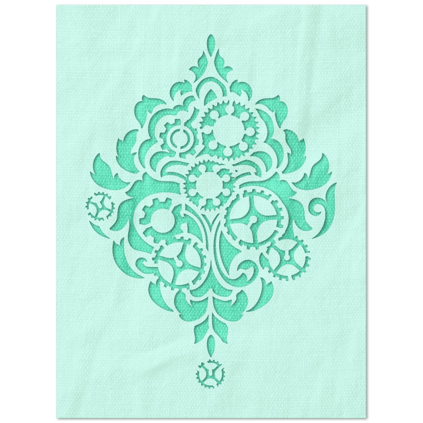 Gear Flower Stencil
