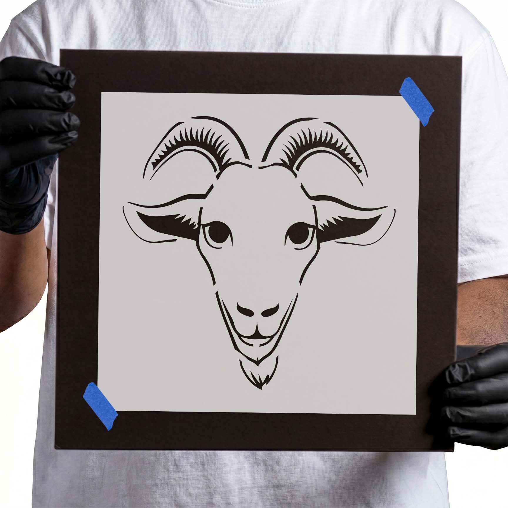 Goat Head Stencil