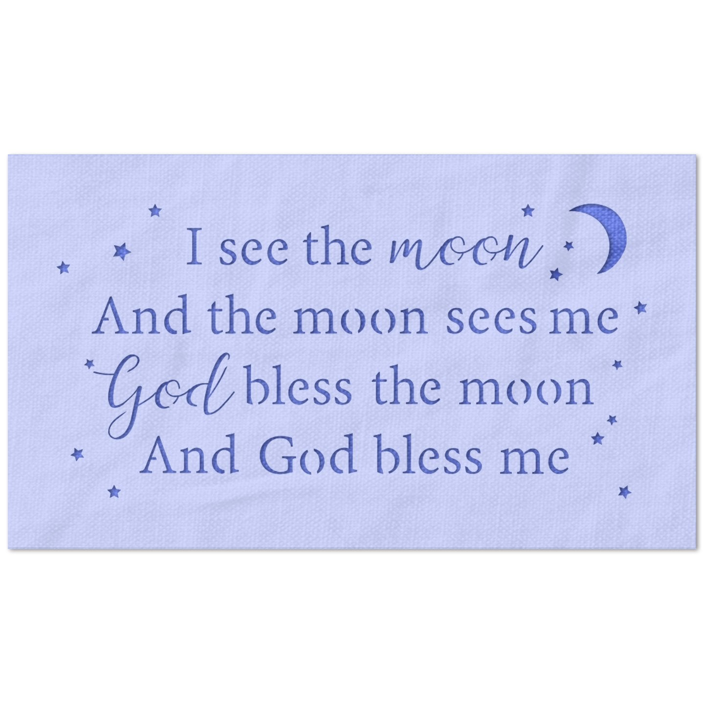 God Bless the Moon Stencil