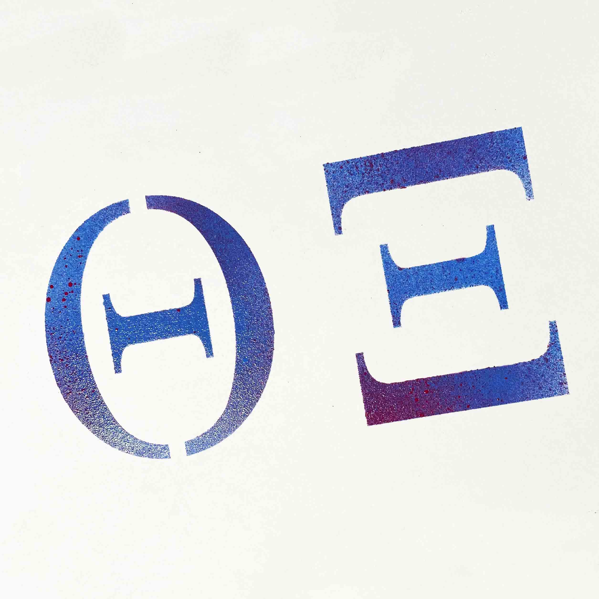 Greek Letter Stencil Kit