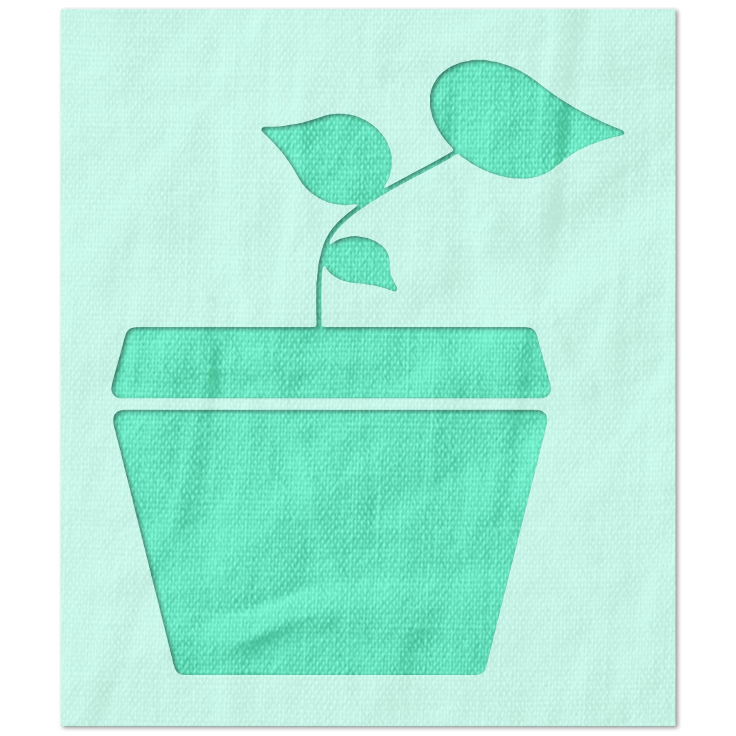 Growing Plant Stencil