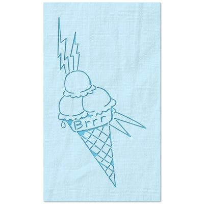 Gucci Mane Brrr Ice Cream Cone Tattoo Stencil | Stencil Stop