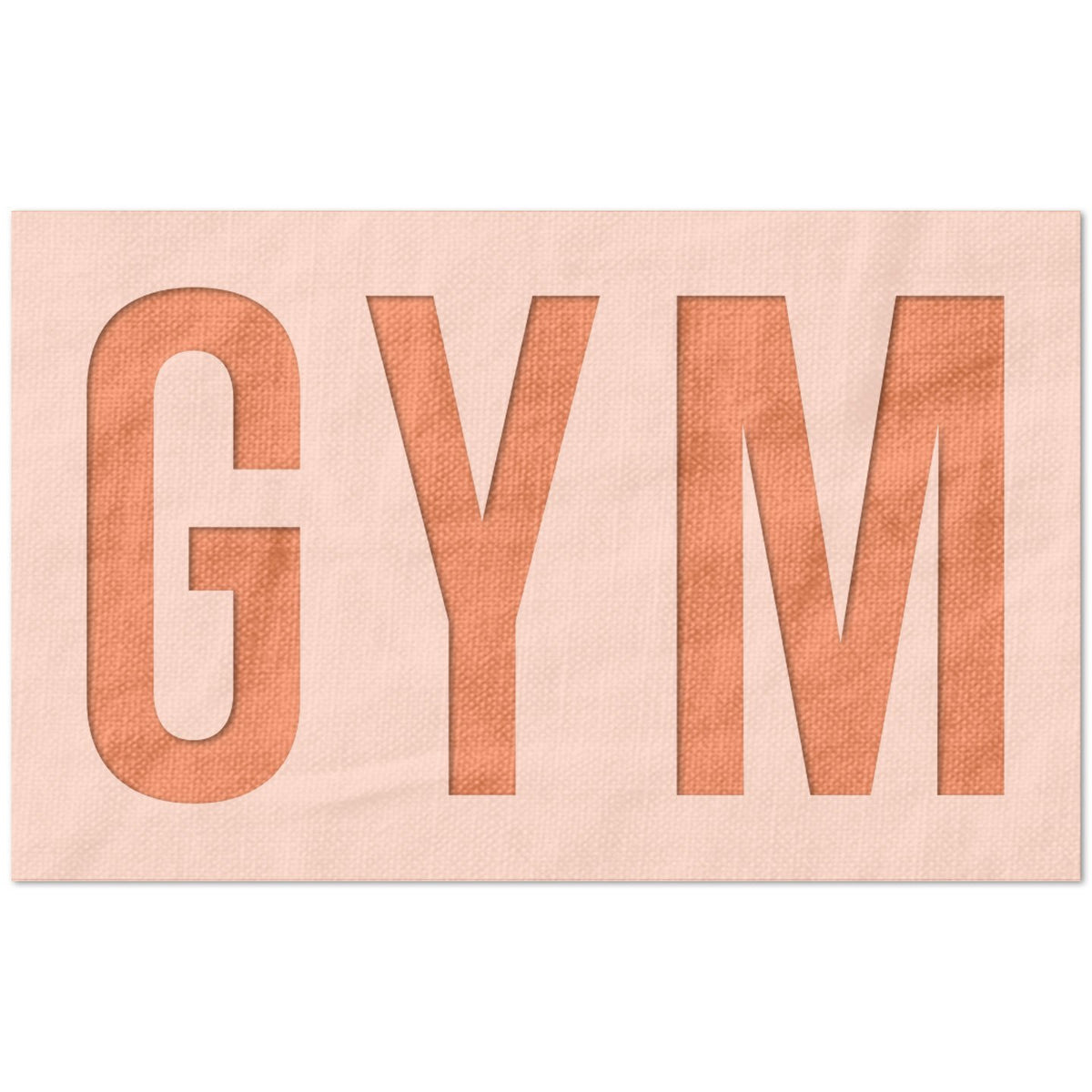 Gym Text Stencil