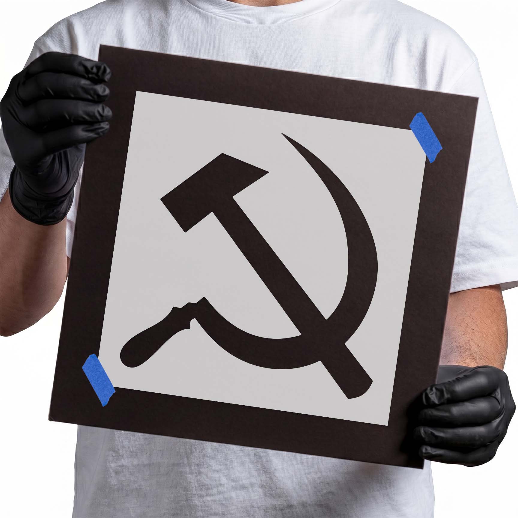 Hammer and Sickle Stencil
