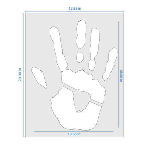 Handprint Stencil | Stencil Stop