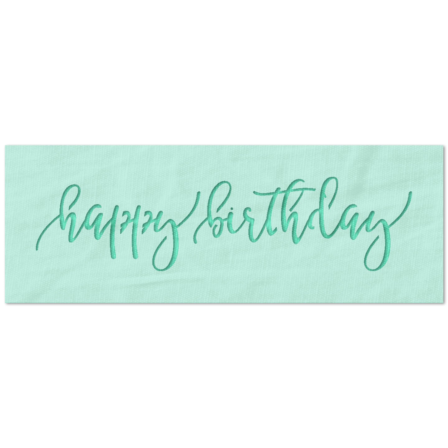 Happy Birthday Script Stencil