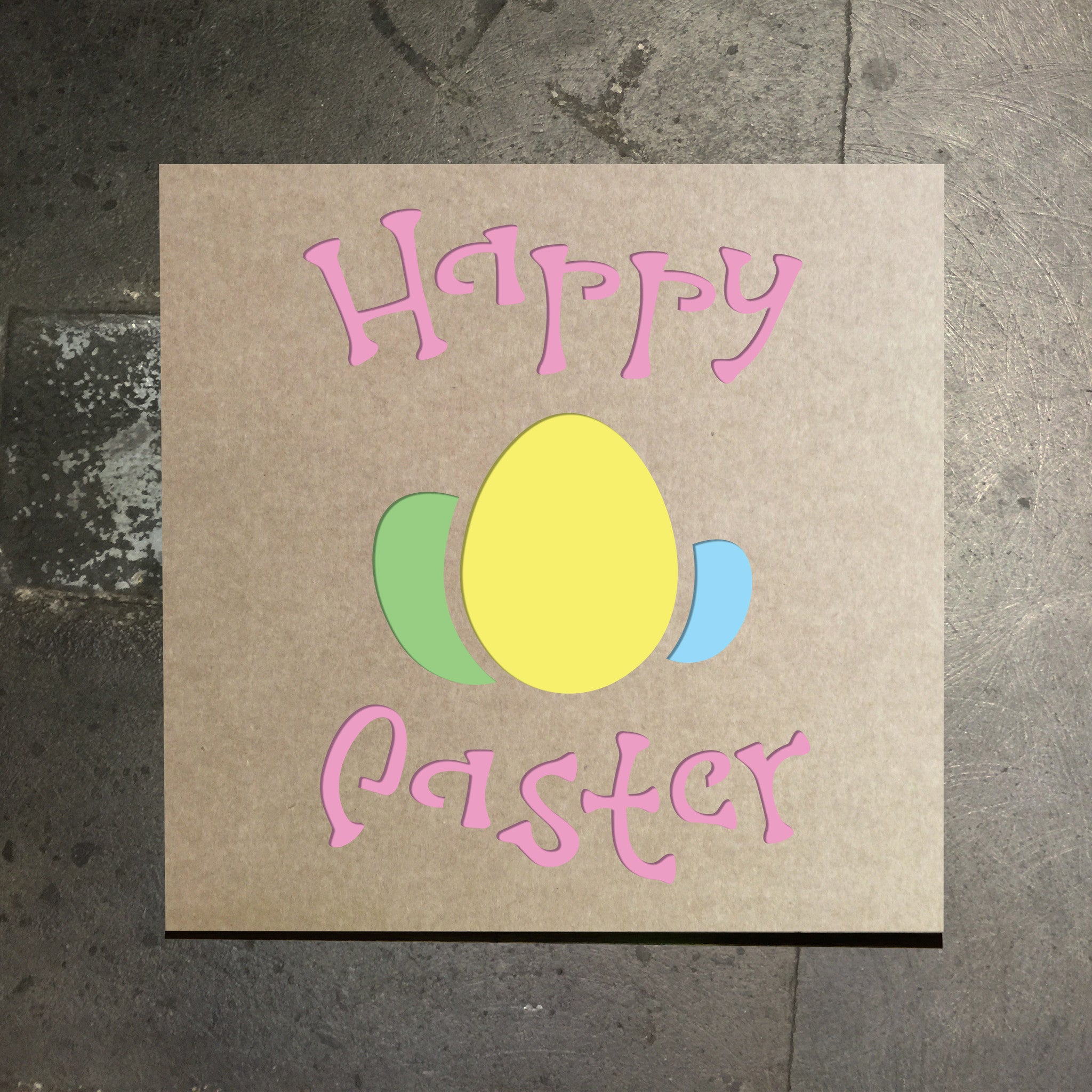 Happy Easter Stencil