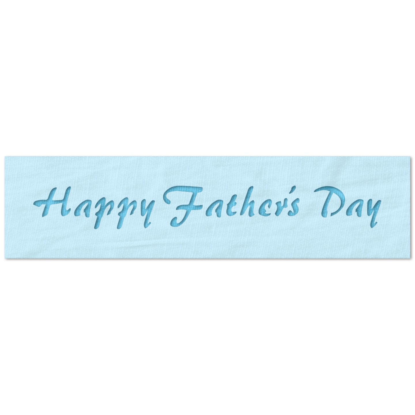 Happy Father's Day Fancy Text Stencil