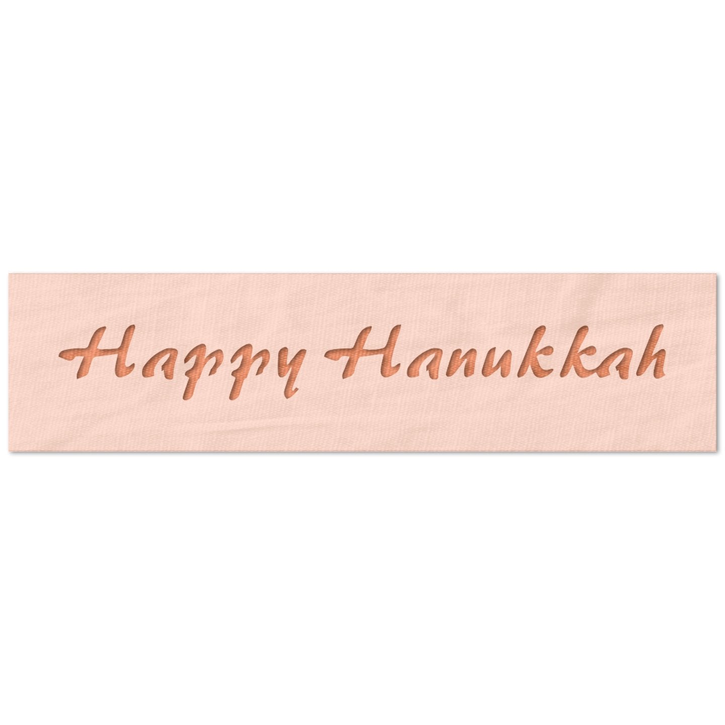 Happy Hanukkah Fancy Text Stencil