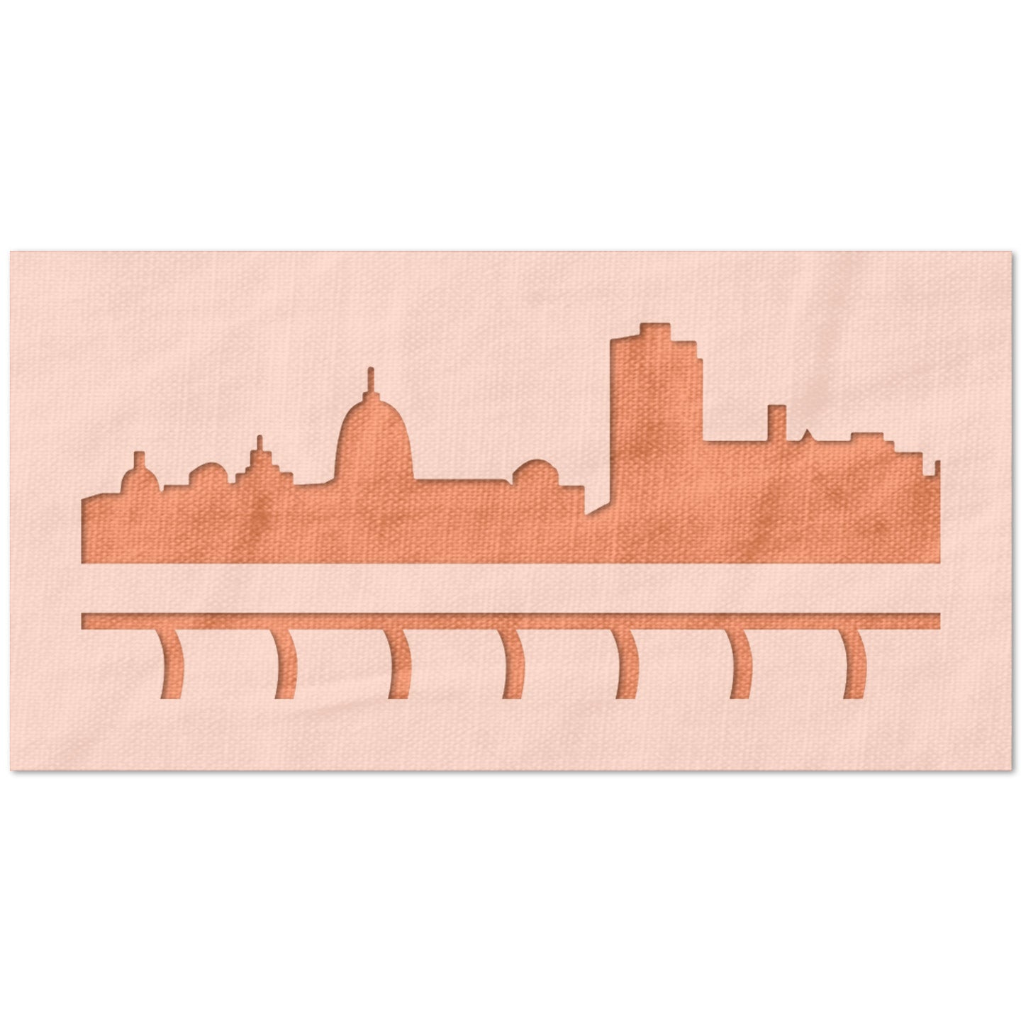 Harrisburg Pennsylvania Skyline Stencil